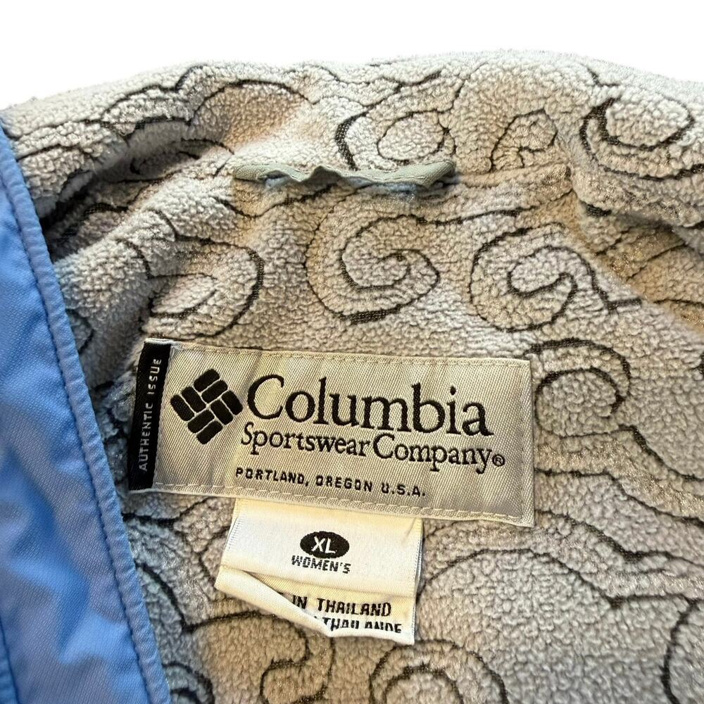 Columbia Women’s light blue winter jacket, hood, ski, Size XL - Picture 6 of 10